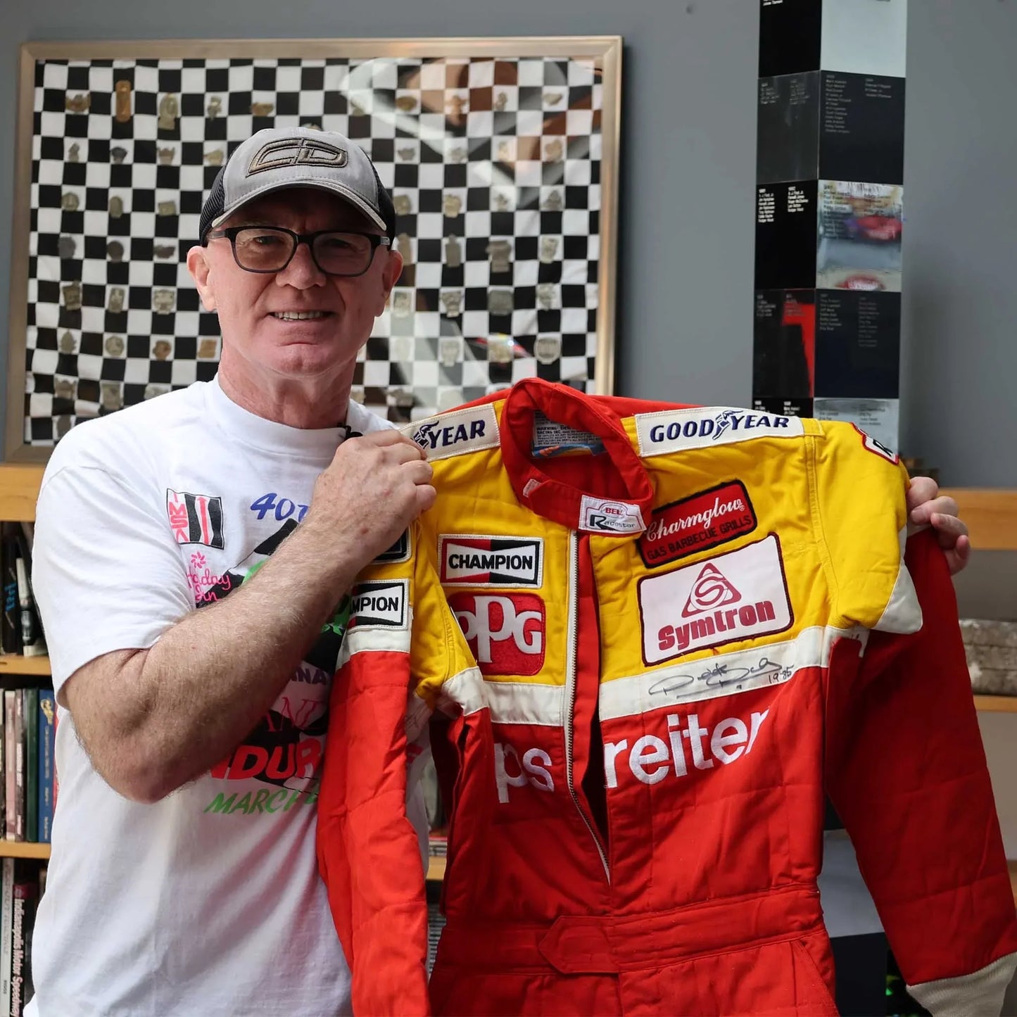 Indy 500 Autographed Suit - Derek Daly 1985 IndyCar Race | Tom Hess Racing - F1 Vintage Racewear