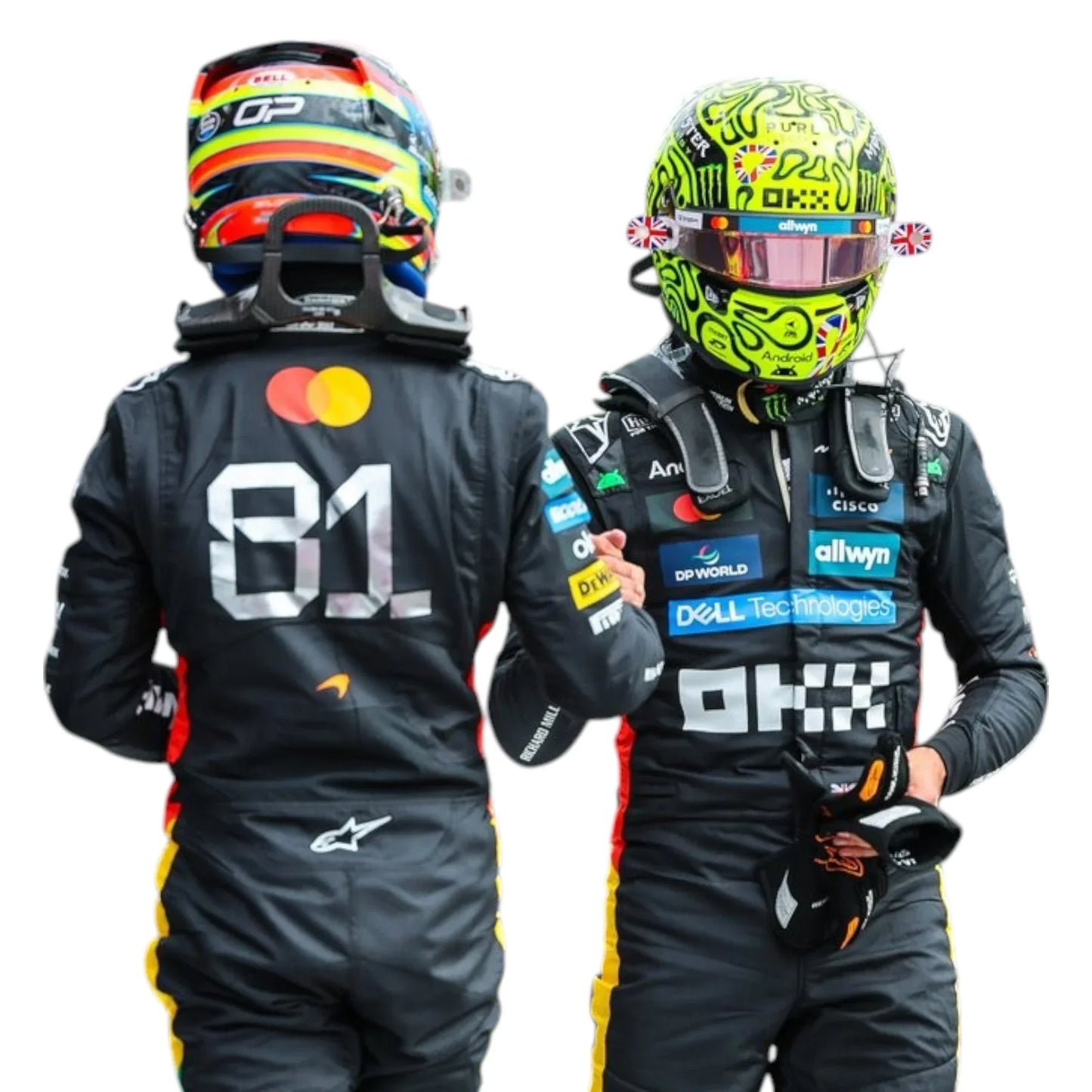2025 McLaren Formula One Driver Race Suit - British Grand Prix - F1 Vintage Racewear