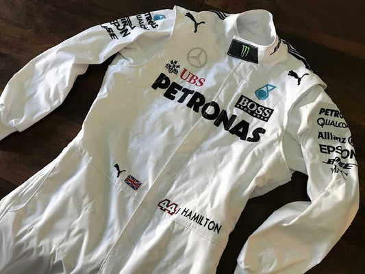 Mercedes AMG Petronas Lewis Hamilton 2017 Replica Racing Suit F1 - F1 Vintage Racewear