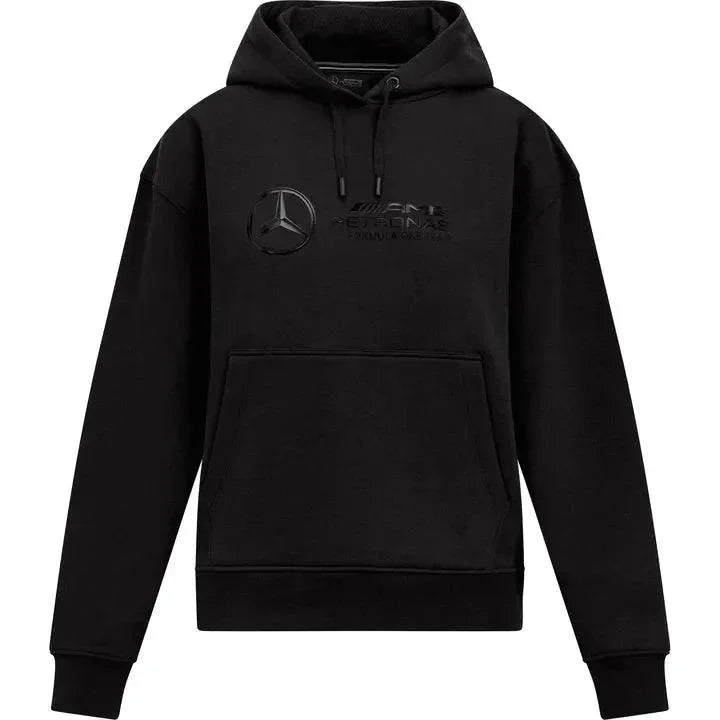 Mercedes AMG Petronas Women's Stealth Hoodie - Black - F1 Vintage Racewear