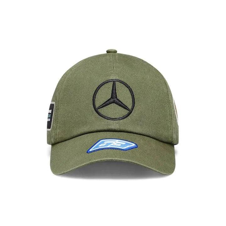 Mercedes Benz F1 Special Edition George Russell 2023 Vintage Baseball Hat-Green - F1 Vintage Racewear
