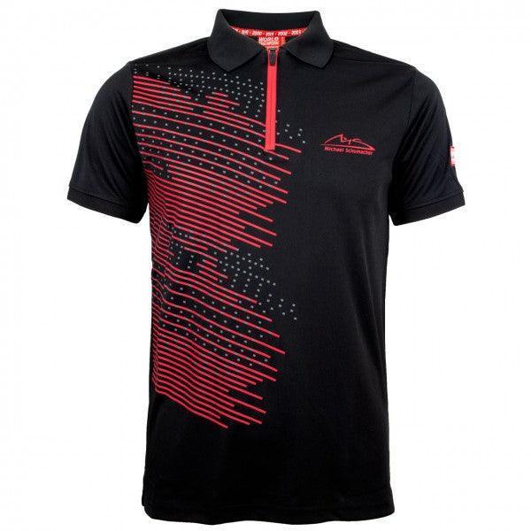 MICHAEL SCHUMACHER POLOSHIRT SPEEDLINE BLACK - F1 Vintage Racewear