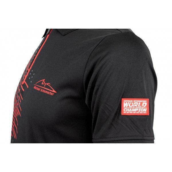 MICHAEL SCHUMACHER POLOSHIRT SPEEDLINE BLACK - F1 Vintage Racewear