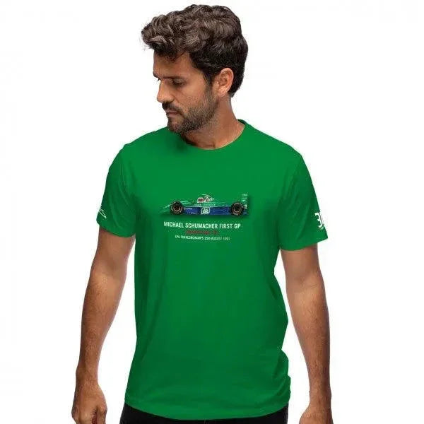 MICHAEL SCHUMACHER T-SHIRT FIRST GP RACE 1991 - F1 Vintage Racewear