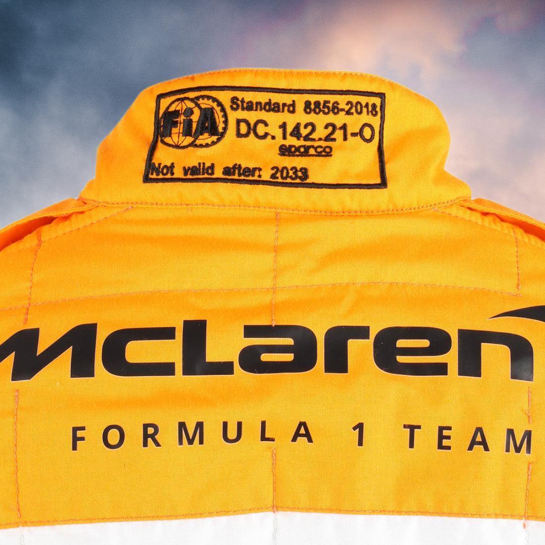 NEW MCLAREN SILVERSTONE OSCAR PIASTRI 2023 RACE SUIT - F1 Vintage Racewear