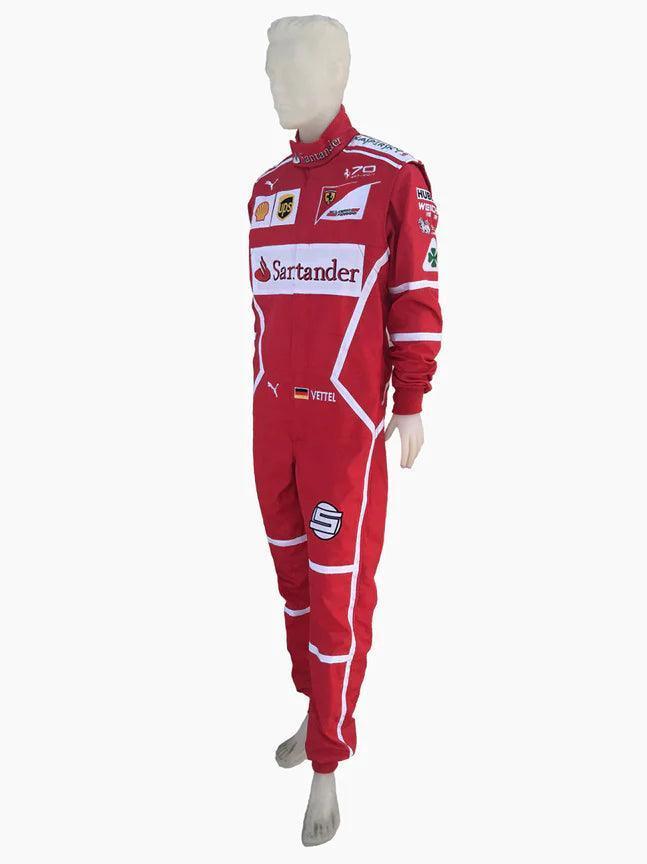Sebastian Vettel 2017 F1 Replica Racing Suit - F1 Vintage Racewear