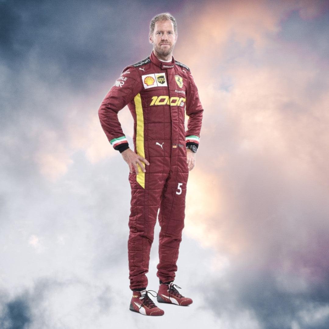 Sebastian Vettel Racing Suit 2020 Replica Scuderia Ferrari GP1000 - F1 Vintage Racewear