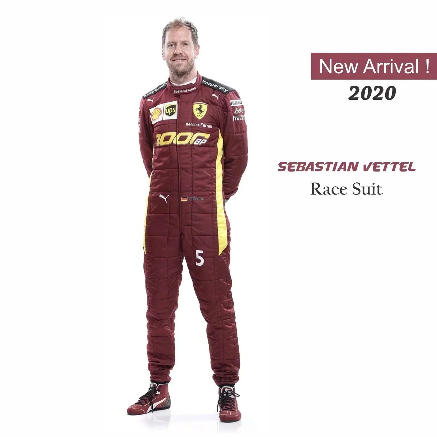 Sebastian Vettel Racing Suit 2020 Replica Scuderia Ferrari GP1000 - F1 Vintage Racewear
