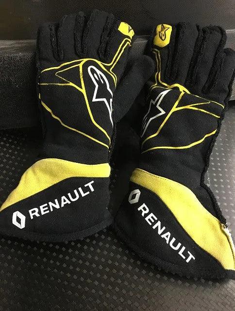 2017 Carlos Sainz Renault F1 Race Gloves - F1 Vintage Racewear