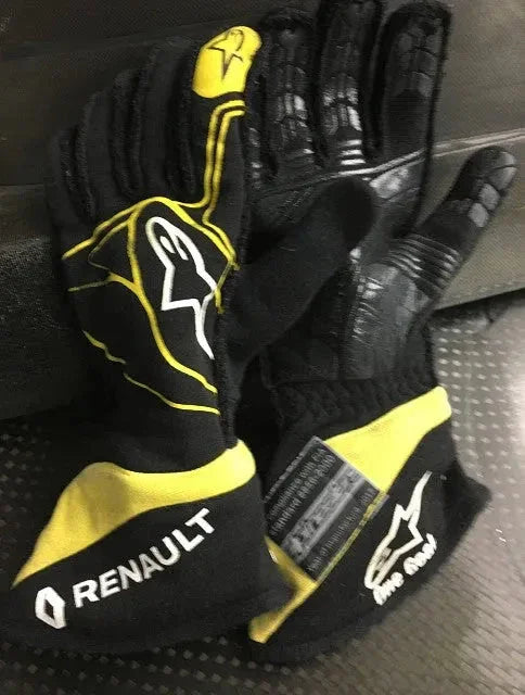 2017 Carlos Sainz Renault F1 Race Gloves - F1 Vintage Racewear
