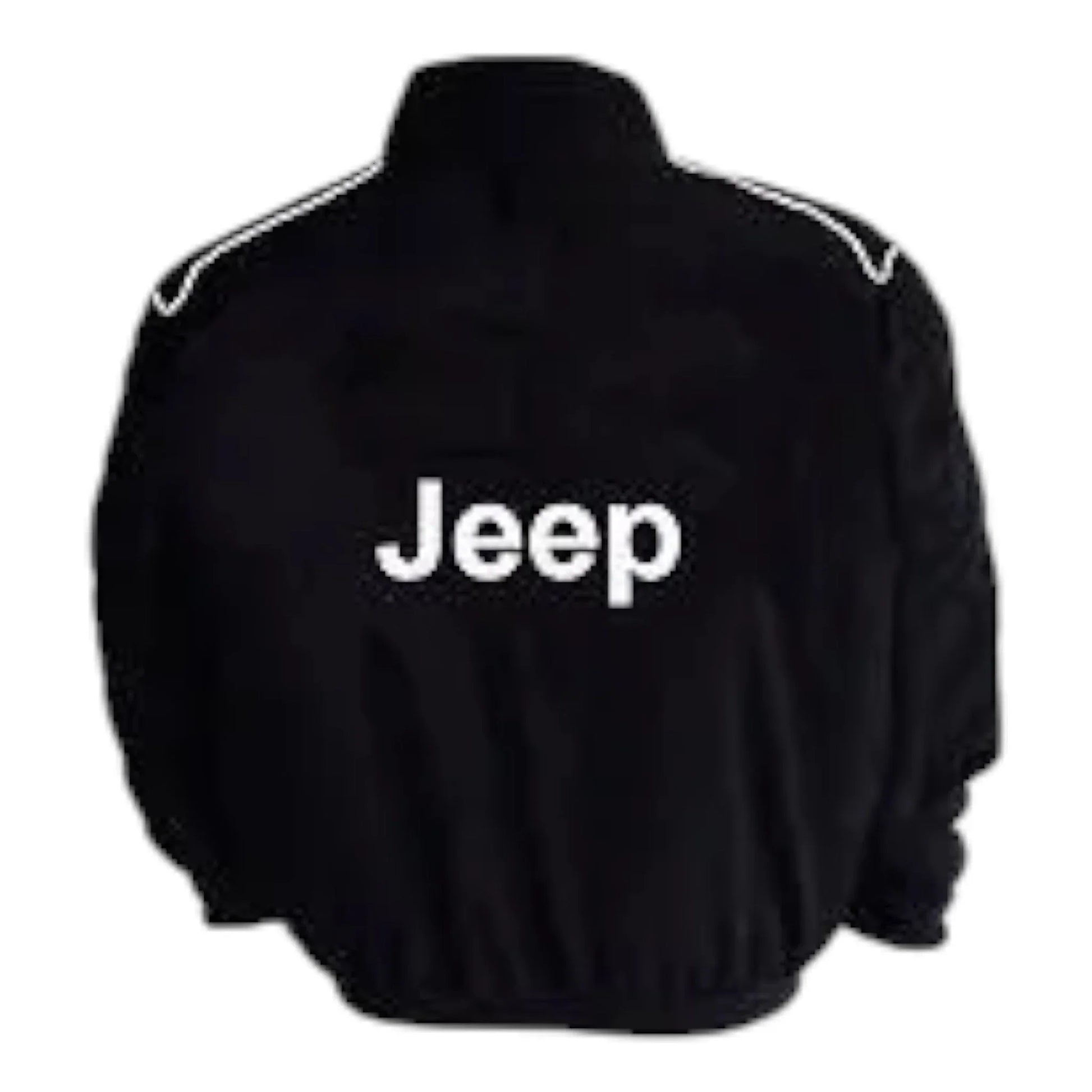 Jeep Racing Jacket Black with Piping - F1 Vintage Racewear