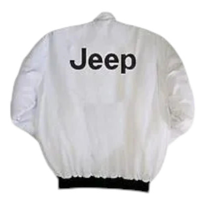 Jeep Racing Jacket White - F1 Vintage Racewear