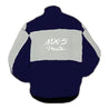 Mazda MX-5 Miata Racing Jacket Dark Blue and Light Gray - Vintage F1 Racewear