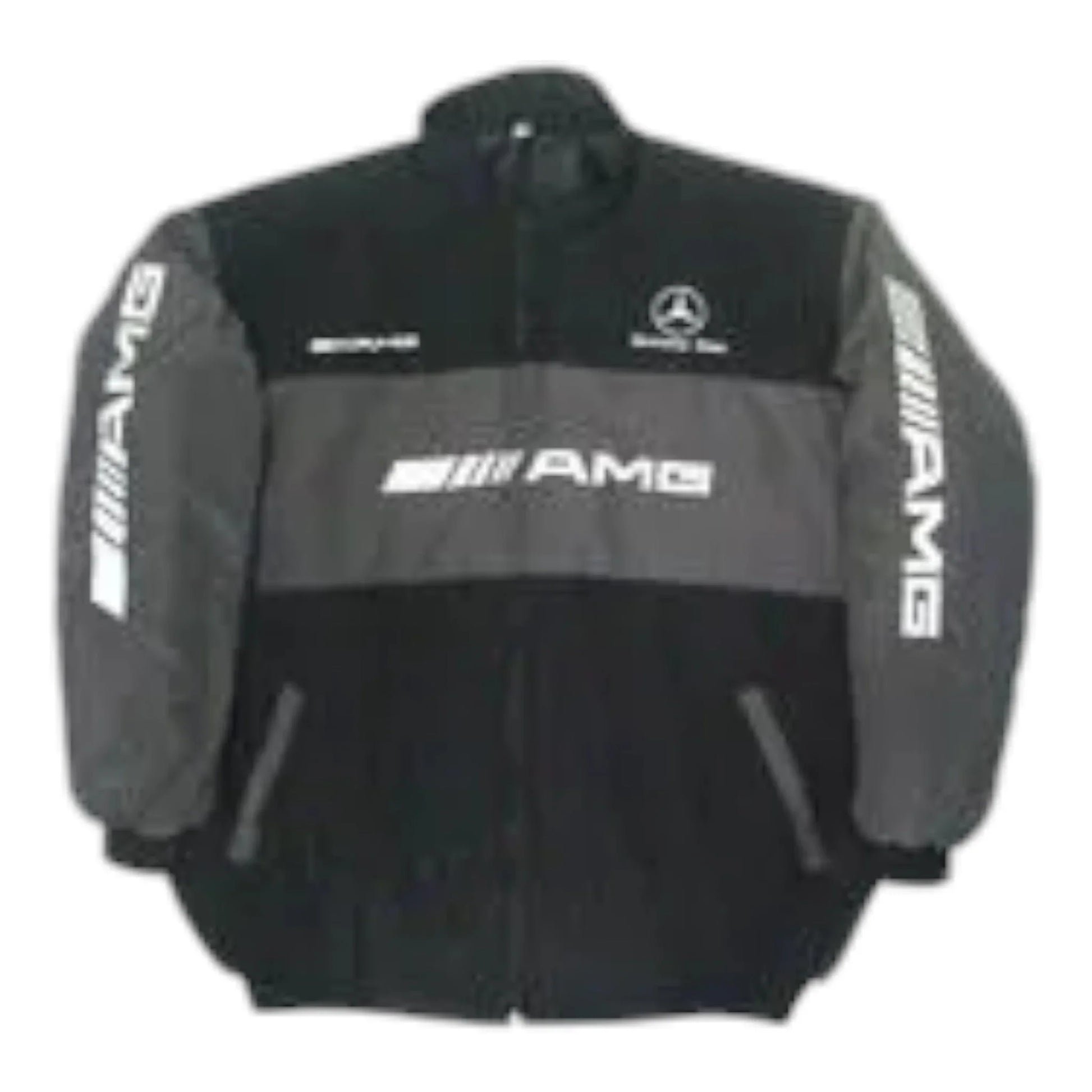 Mercedes Benz AMG Jacket Black, Dark Gray - F1 Vintage Racewear