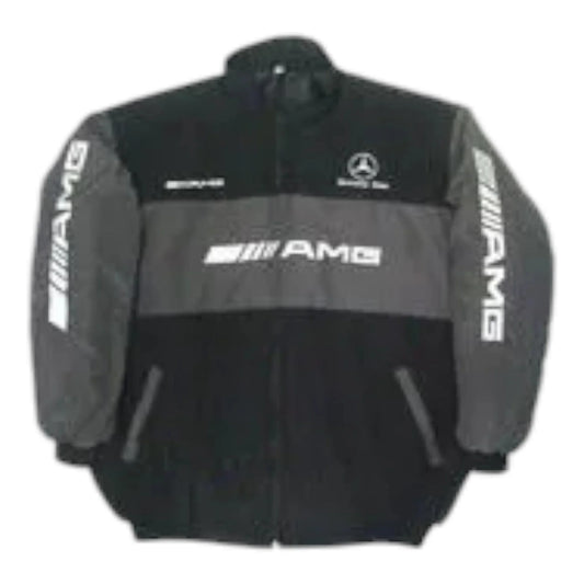Mercedes Benz AMG Jacket Black, Dark Gray - F1 Vintage Racewear