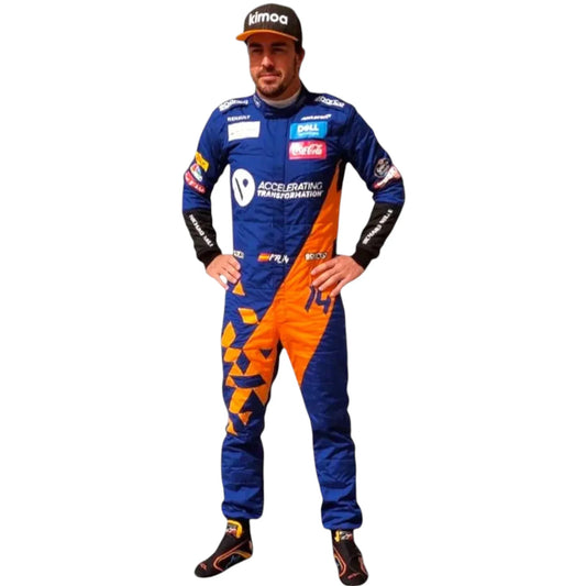 2019 Fernando Alonso Mclaren F1 Race Suit - F1 Vintage Racewear