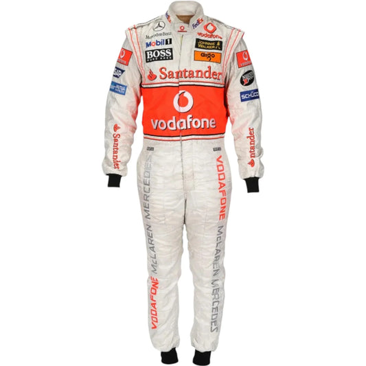 2007 Fernando Alonso Mclaren F1 Embroidered Racing Suit - F1 Vintage Racewear