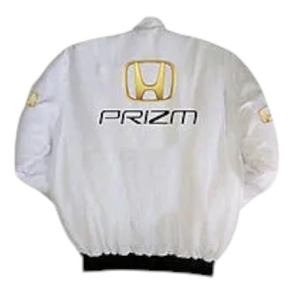 Honda Prizm Racing Jacket White - F1 Vintage Racewear