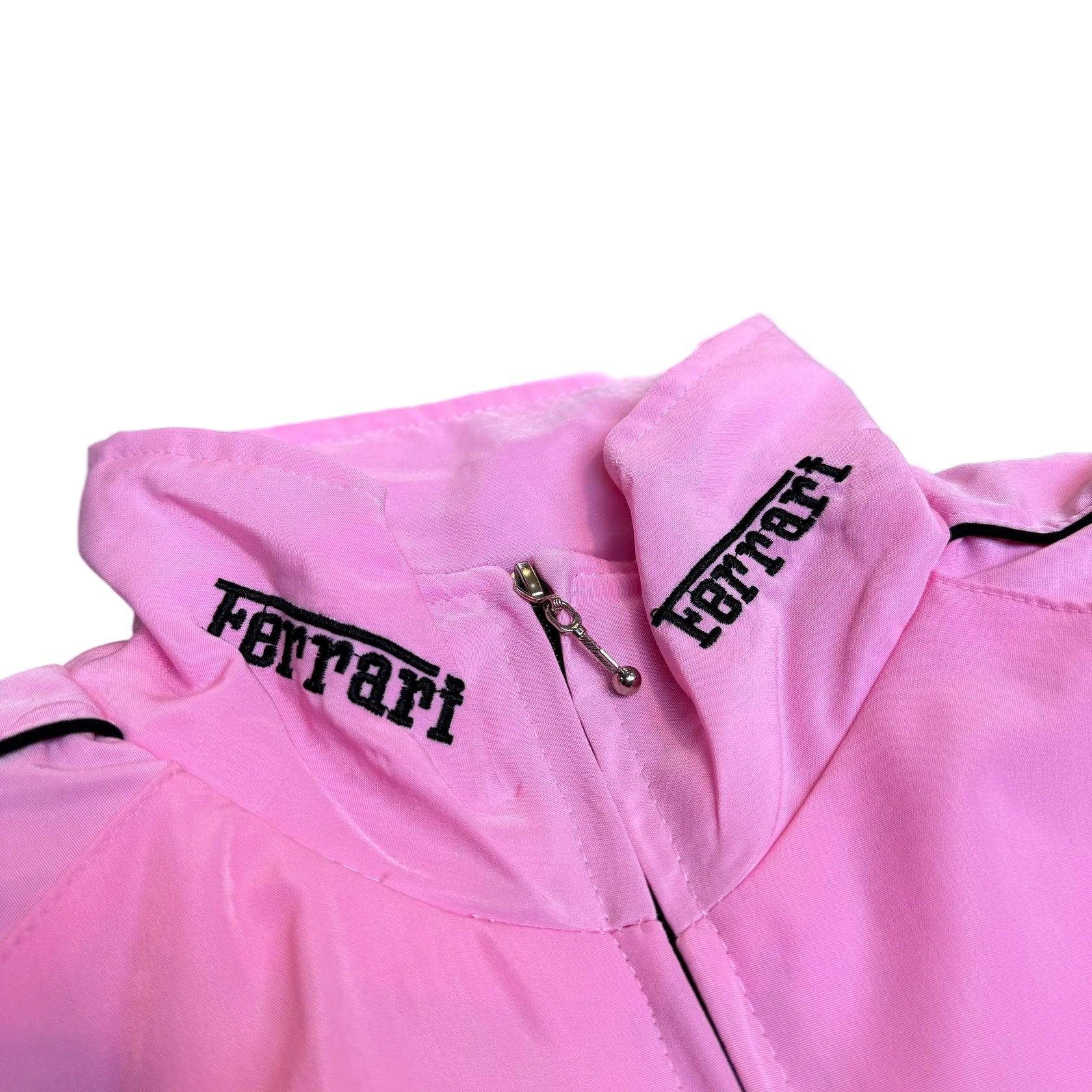 Vintage Pink Ferrari F1 Racing Jacket - F1 Vintage Racewear