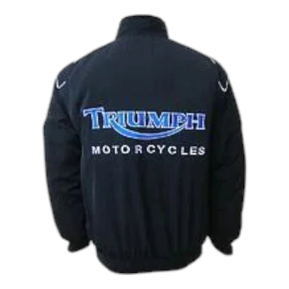 Triumph Motorcycle Jacket Black - F1 Vintage Racewear