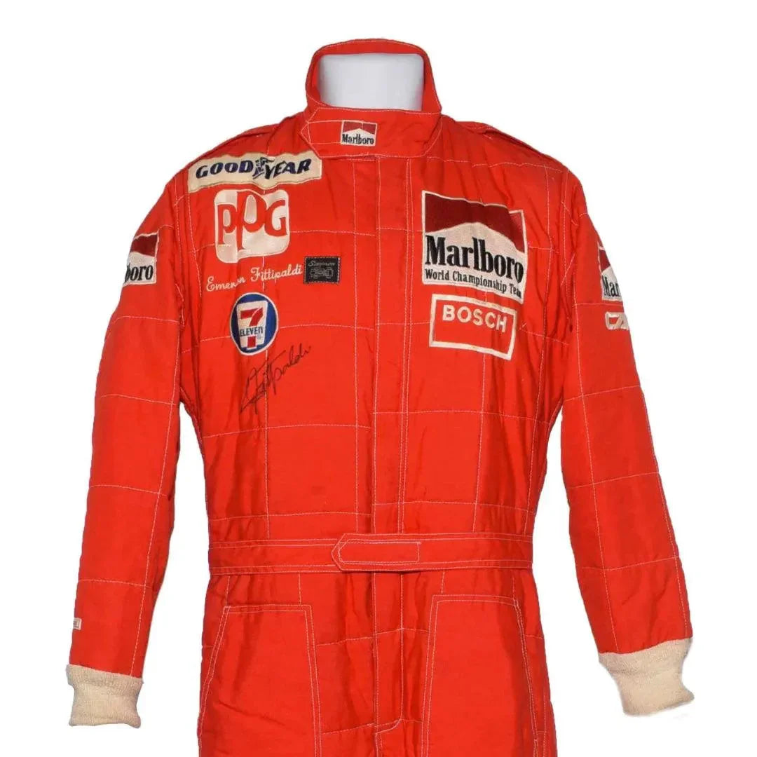 1986 Emerson Fittipaldi Marlboro Racing Suit - F1 Vintage Racewear