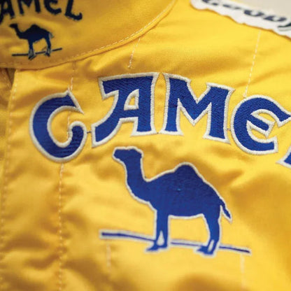 Ayrton Senna Camel race suit 1987 Embroidery Monaco GP - F1 Replica Race Suit - F1 Vintage Racewear