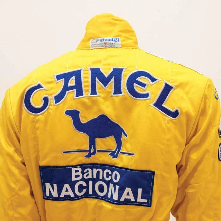 Ayrton Senna Camel race suit 1987 Embroidery Monaco GP - F1 Replica Race Suit - F1 Vintage Racewear
