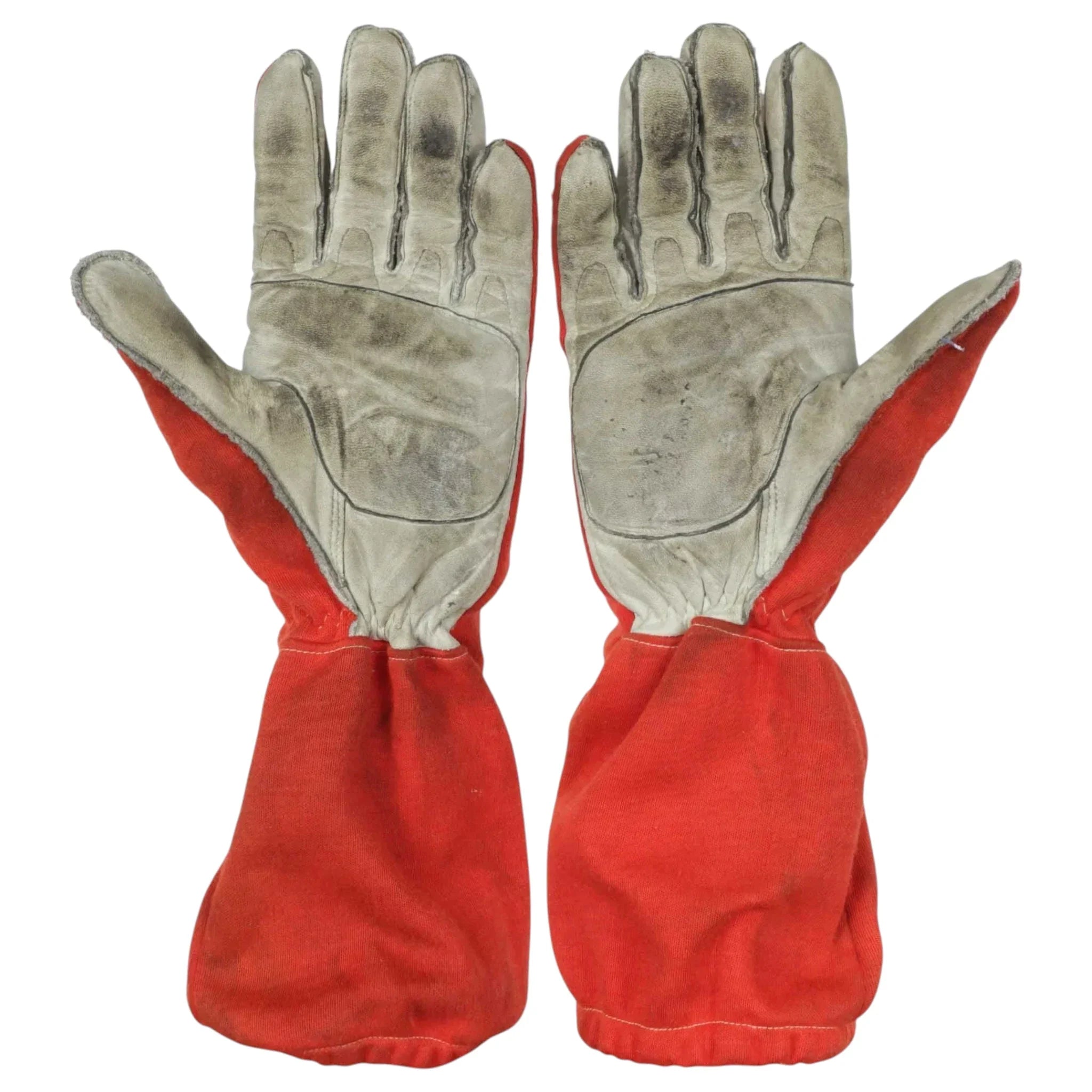 1995 Gerhard Berger Signed Race Ferrari F1 Gloves