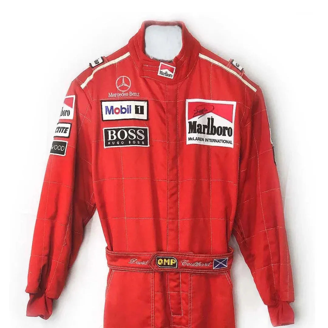 1996 David Coulthard Race Worn McLaren F1 Suit - F1 Vintage Racewear