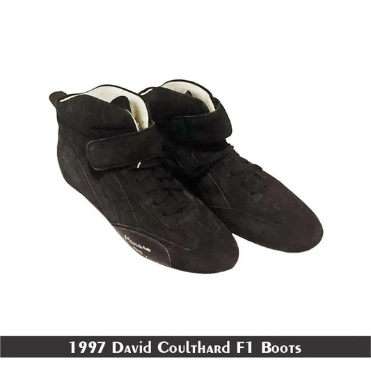 1997 David Coulthard West McLaren F1 Race Boots - F1 Vintage Racewear
