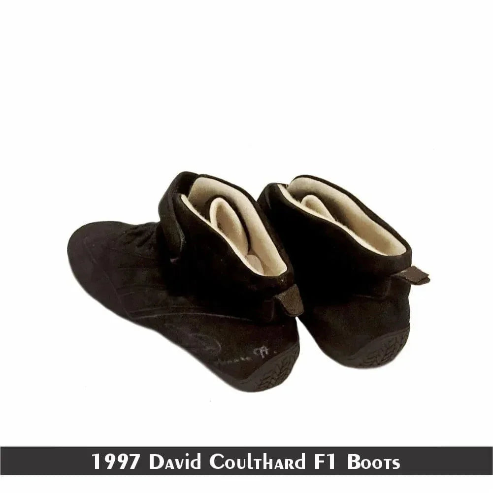 1997 David Coulthard West McLaren F1 Race Boots - F1 Vintage Racewear