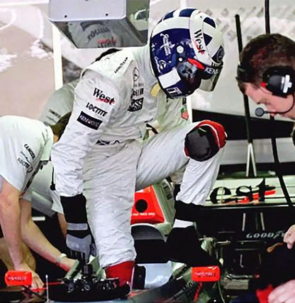 1997 David Coulthard West McLaren F1 Race Boots - F1 Vintage Racewear