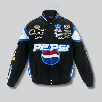 PEPSI NASCAR BLACK JACKET - F1 Vintage Racewear