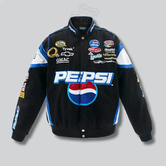 PEPSI NASCAR BLACK JACKET - F1 Vintage Racewear