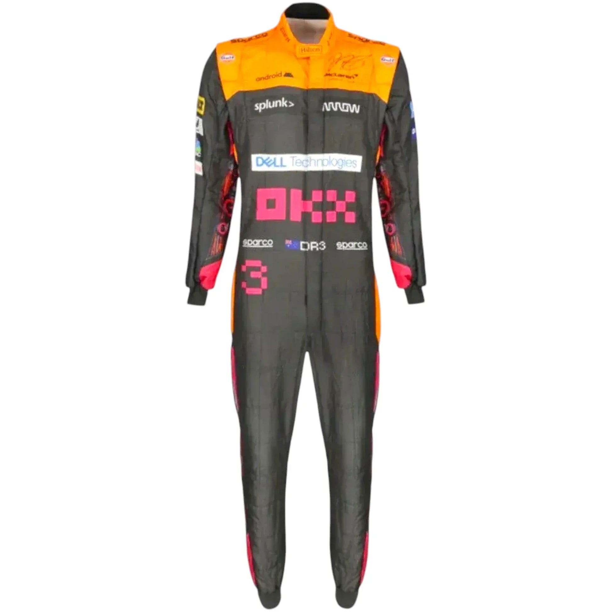 2022 Daniel Ricciardo Original Japan/Singapore GP Special Design McLaren F1 Suit - F1 Vintage Racewear