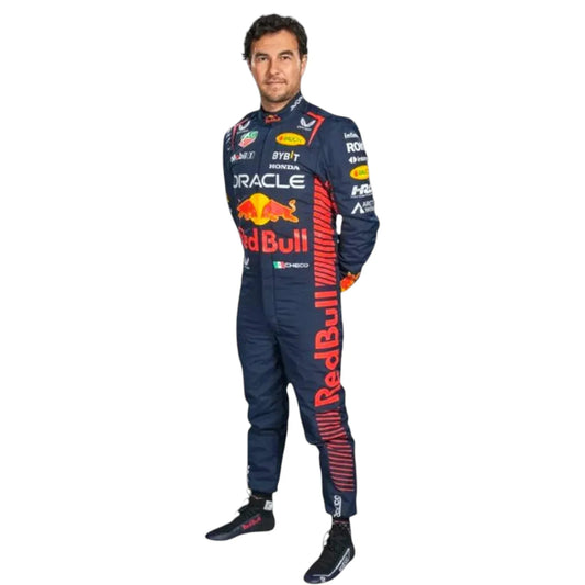 2023 Sergio Perez F1 Honda Red Bull Racing Suit - F1 Vintage Racewear