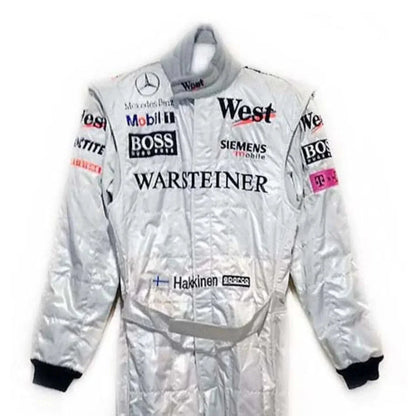 2001 Mika Hakkinen USGP McLaren F1 Race Suit - F1 Vintage Racewear