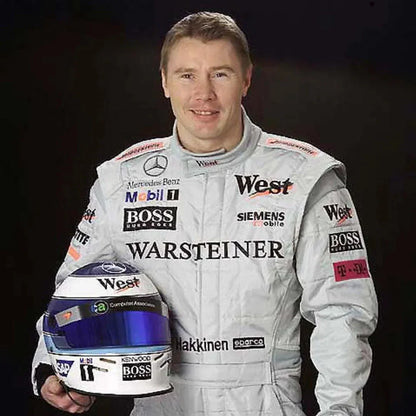 2001 Mika Hakkinen USGP McLaren F1 Race Suit - F1 Vintage Racewear