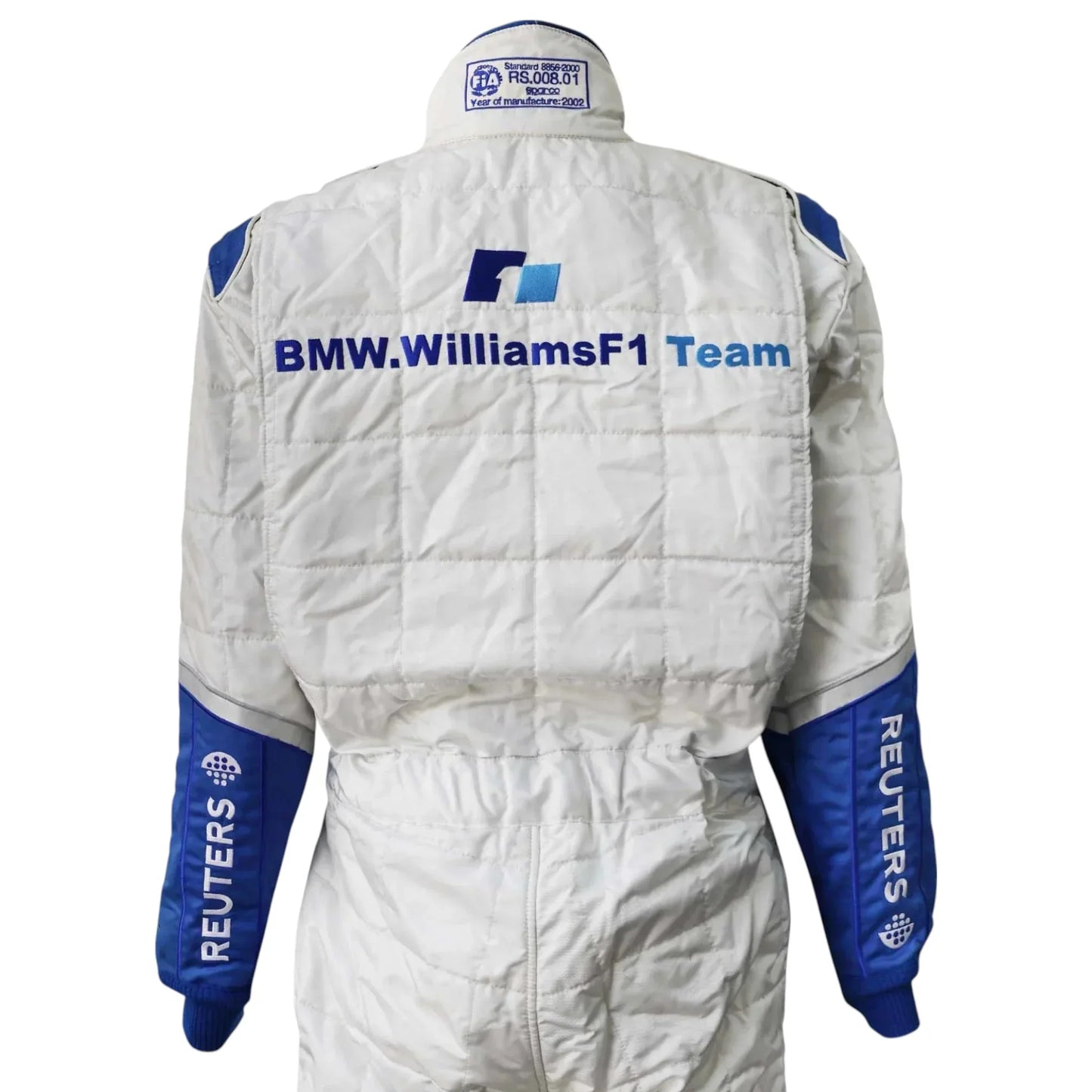 2002 Juan Pablo Montoya Signed Williams-BMW Season F1 Pit Crew Suit