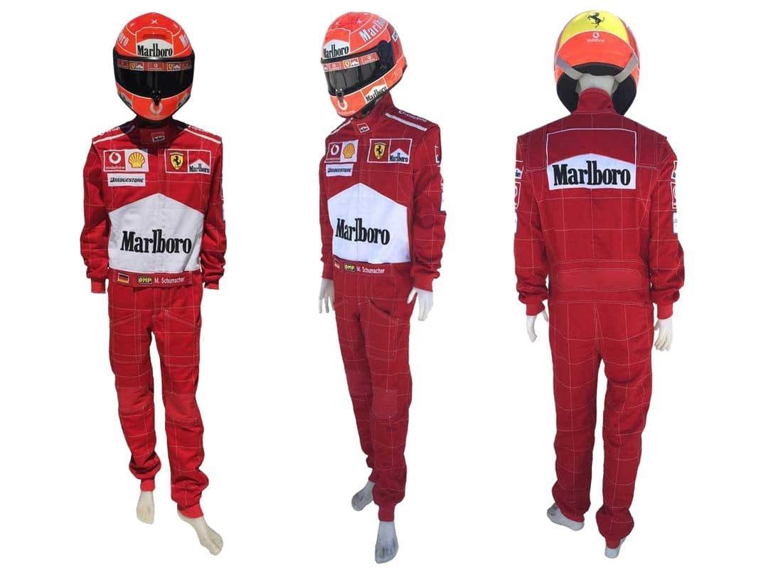 2004 Michael Schumacher Racing Suit Team Ferrari F1 - F1 Vintage Racewear