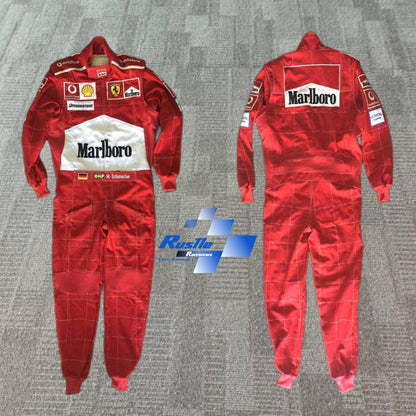 2004 Michael Schumacher Racing Suit Team Ferrari F1 - F1 Vintage Racewear