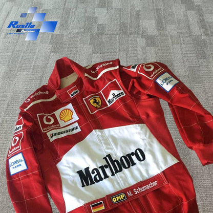 2004 Michael Schumacher Racing Suit Team Ferrari F1