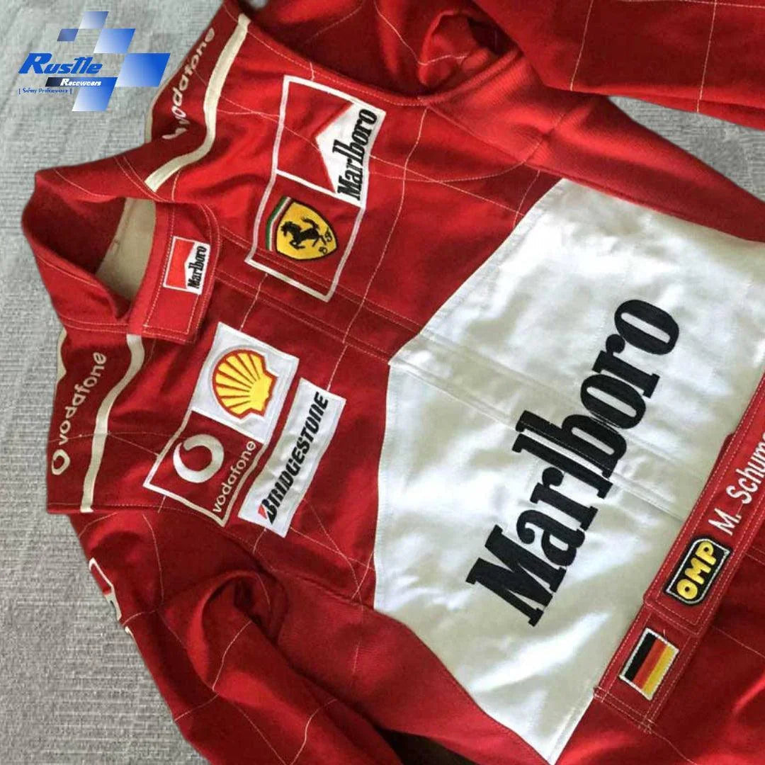 2004 Michael Schumacher Racing Suit Team Ferrari F1