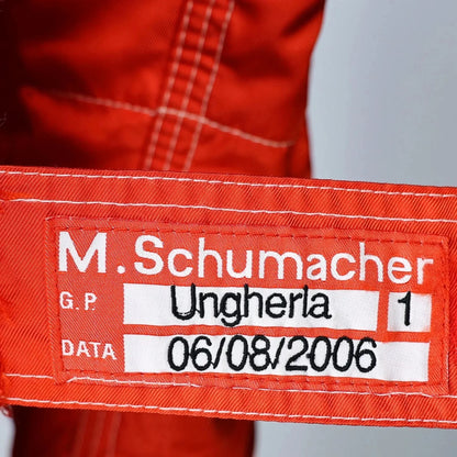 2006 Michael Schumacher Hungarian GP Scuderia Ferrari F1 Race Suit - F1 Vintage Racewear