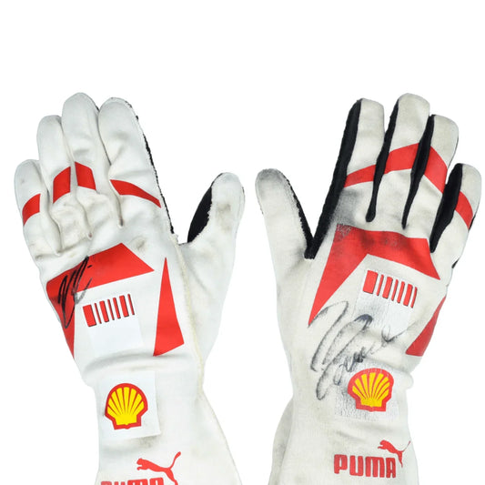 2008 Kimi Raikkonen Felipe Massa Ferrari F1 Race Gloves - F1 Vintage Racewear