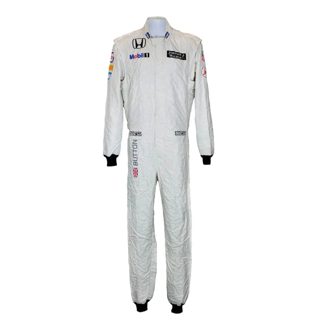 2015 Jenson Button Race Worn McLaren Honda F1 Suit - F1 Vintage Racewear