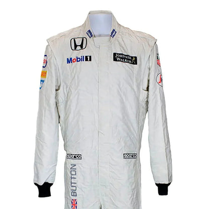 2015 Jenson Button Race Worn McLaren Honda F1 Suit - F1 Vintage Racewear