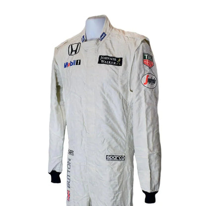 2015 Jenson Button Race Worn McLaren Honda F1 Suit - F1 Vintage Racewear
