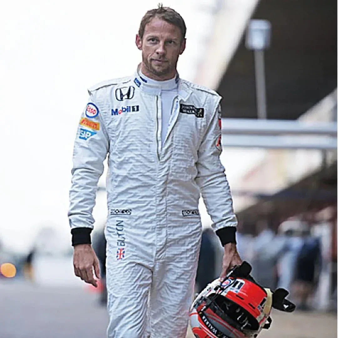 2015 Jenson Button Race Worn McLaren Honda F1 Suit - F1 Vintage Racewear