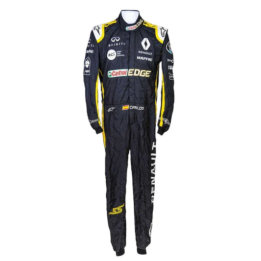 2018 Carlos Sainz Race Renault F1 Suit - F1 Vintage Racewear